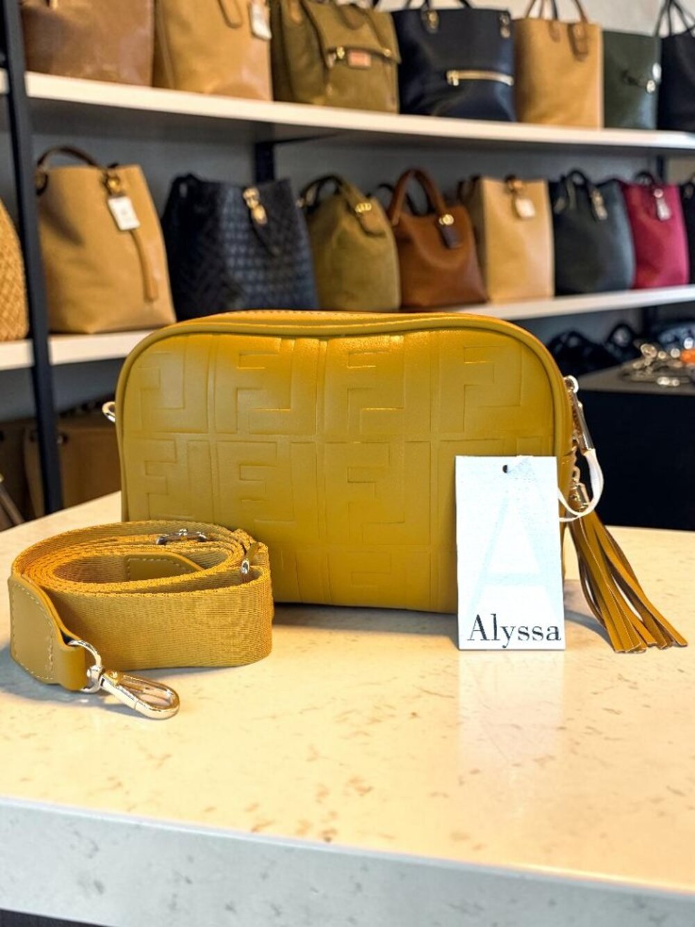 Designer Inspired Camera Style Shoulder Bag by Alyssa  NWT